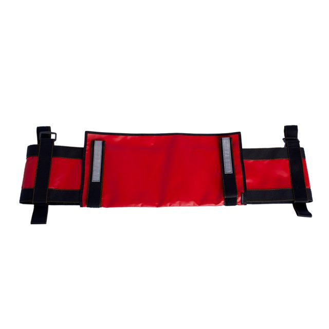 Red High Rise Pack with tool pouch