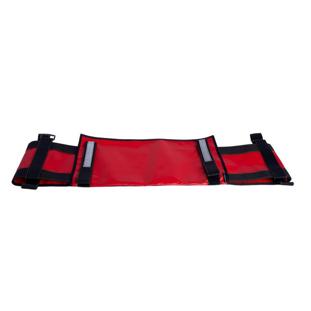Red High Rise Pack with tool pouch