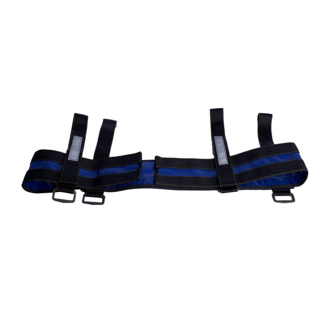 Blue High Rise Pack with tool pouch