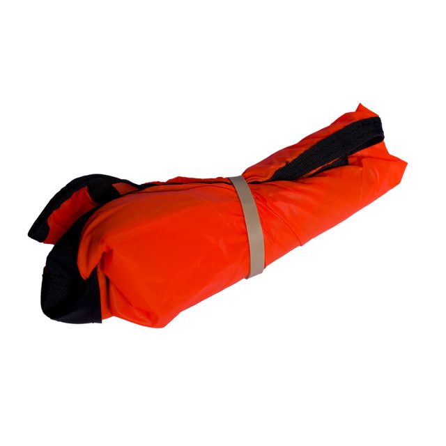 folded up florescent orange Light Weight Stretcher