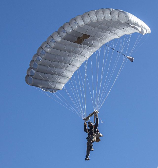 Jumper flying Military Silhouette