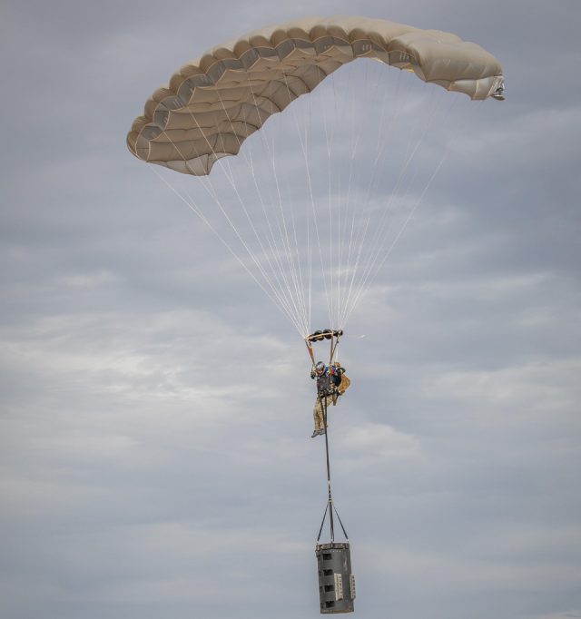 Military member flying Tandem Phoenix during skill development training course at Mobility Lab Inc